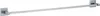 A silver-colored towel bar mounted on a white background. Produktbild-Vorschau