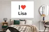 MuchoWow® Poster Ich liebe - Lisa - Mädchen 160x120 cm - Produktbild-Vorschau 4