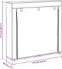 vidaXL Látkový botník s krytom 115 x 28 x 110 cm Hnedý Náhľad obrázku produktu 7