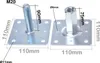Aqbau® Pfostenträger Stützenfuss 110x110mm höhenverstellbar Produktbild-Vorschau 2
