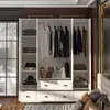 180 cm Hoher Weißer Kleiderschrank mit 5 Schubladen, Produktbild-Vorschau 2