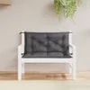 vidaXL Cuscini per panca da giardino 2 pz. Antracite Anteprima dell’immagine prodotto 2