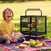 Cage pour perruches et perroquets FCH, volière avec poignée Voir les images du produit 9