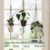 Bamworld Makramee Pflanzenampel – 2er Set 120cm Juteseil, Produktbild-Vorschau 5