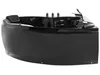BELIANI Whirlpool-Badewanne in Schwarz 205 x 150 cm aus Produktbild-Vorschau 4