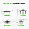 Set di pentole in acciaio inossidabile NutriChef, 8 pezzi – Anteprima dell’immagine prodotto 12