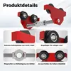 Vozík Wiltec do 500 kg, šírka príruby 45-220 mm, ručný Náhľad obrázku produktu 12
