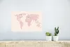 MuchoWow® Poster Weltkarte - Einfach - Rosa 30x20 cm - Produktbild-Vorschau 5