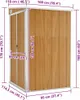 vidaXL Anbauschuppen Braun 118x100x178 cm Verzinkter Stahl Produktbild-Vorschau 7