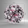 Wanduhr - Rund - Glasuhr - Abstraktion modern - 40x40cm - Produktbild-Vorschau 3