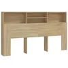 vidaXL Tête de lit avec étagères Chêne Sonoma 180x19x103,5 Voir les images du produit 1