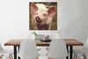 MuchoWow® Poster Schwein - Porträt - Tier 75x75 cm - Wand Produktbild-Vorschau 2