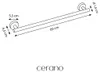 CERANO - Soporte de pared para toallas Lineo -  mate - 60 Vista previa de la imagen del producto 4