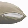 Kissenbezug 2er Set 50x50 cm Sand Beige Samt weich Produktbild-Vorschau 2