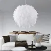 Feather Pendelleuchte Schirm für Decken Flauschige Lampe Produktbild-Vorschau 1