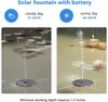 2er 1.4W Solar Springbrunnen,Wasserspiel Brunnen DIY mit 6 Produktbild-Vorschau 3