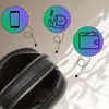 Borsa portacellulare in pelle nera, borsa a tracolla Anteprima dell’immagine prodotto 10