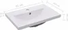 vidaXL Lavabo da incasso 61x39,5x18,5 cm in Vetroceramica Anteprima dell’immagine prodotto 7