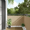A balcony with a beige privacy screen and two potted plants. Produktbild-Vorschau
