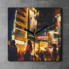 Coloray Uhr auf Leinwand 30x30 cm Wand Uhr Dekoration Produktbild-Vorschau 2