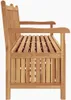 Panchina da giardino 180 x 60 x 90 cm Legno di teak solido Anteprima dell’immagine prodotto 6