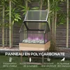 Outsunny Mini serre sur pieds, jardinière surélevée, double Voir les images du produit 6