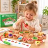 Dřevěné navlékací puzzle pro rozvoj jemné motoriky – Náhled obrázku produktu 3