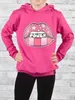 KMISSO Mädchen Pullover mit Kapuze Power Stars Pink 152 Produktbild-Vorschau 2