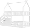 Flieks etagesbed 90x200 cm met trap, kinderbed in de vorm Productafbeelding-voorbeeld 7