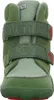 A front view of a green children's boot. Produktbild-Vorschau