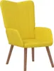 vidaXL Relaxsessel mit Hocker Senfgelb Samt Produktbild-Vorschau 5