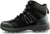 A side view of a black winter boot with a white accent. Produktbild-Vorschau