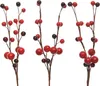 Dekozweige künstlich mit Beeren 8cm, 3 Stück Produktbild-Vorschau 1