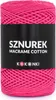 Makrame Baumwollgarn 2mm, 200m Rolle, Fuchsia – 100% Produktbild-Vorschau 1