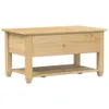 A light wood coffee table with a shelf underneath, shown against a white background. Voir les images du produit