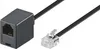 GOOBAY Modularverlängerung, RJ11, schwarz, 6 m Produktbild-Vorschau 2