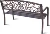 COSTWAY Banc de jardin Banc de jardin en fer, cadre en Voir les images du produit 4
