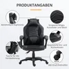 HOMCOM Kancelářská židle Otočná židle Masážní křeslo s Náhled obrázku produktu 7