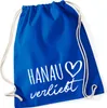 Huuraa Turnbeutel Hanau verliebt 12 Liter Bright Royal Produktbild-Vorschau 1