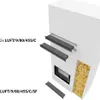 Kratka kominkowa luft 800x90 biała 3szt komplet Podgląd zdjęcia produktu 4