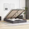 vidaXL Ottoman-Bett ohne Matratze Grau 140x190 cm Produktbild-Vorschau 2