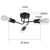 ZMH Deckenleuchte Vintage Deckenlampe Retro Schwarz 3 Produktbild-Vorschau 2