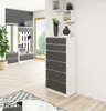 Comò con cassetti SAVRILA - bianco / grigio Anteprima dell’immagine prodotto 5