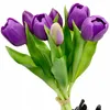 Künstliche Tulpen Silikon Blumenstrauß 7 Stück Realistisch Produktbild-Vorschau 6