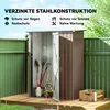 Outsunny Metall Gerätehaus 1,07 m² 142 x 84 x 189 cm Produktbild-Vorschau 4