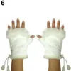Damen Winter Faux Kaninchen Pelz Kunstleder Fingerlose Produktbild-Vorschau 8
