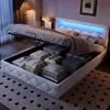 INONEFT Boxspringbett 140x200cm mit LED, Doppelbett mit Produktbild-Vorschau 3
