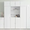 vidaXL Highboard Weiß 80x42,5x185 cm Holzwerkstoff Produktbild-Vorschau 1