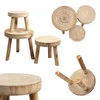 Tabouret en bois pour fleurs, avec 3 pieds, couleur Voir les images du produit 2