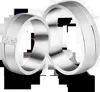 Akzent Damen-Partnerring aus Titan, mit Similibesatz, Produktbild-Vorschau 2